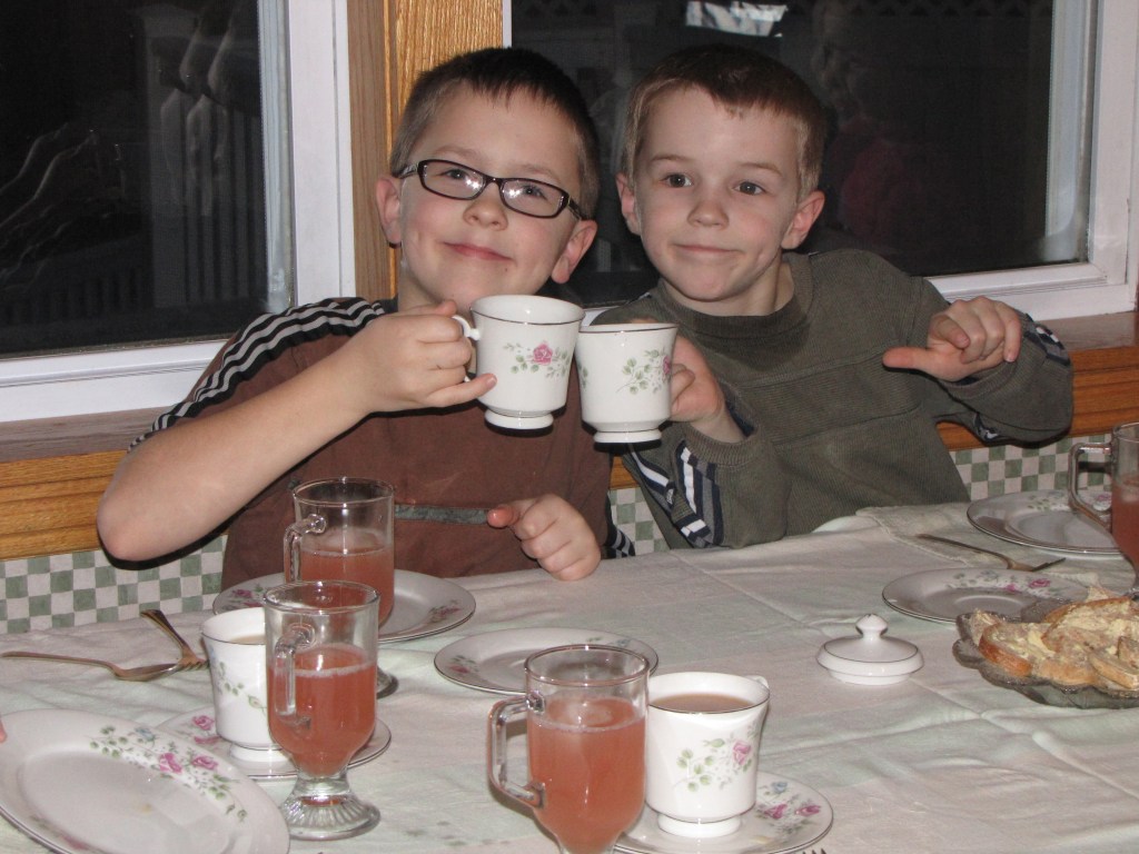 boys tea party
